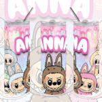 Deconline Crafts Személyre szabható LABUBU fém Termosz / tumbler egyedi névvel 600 ml (DO69362-TUMBLER-600)