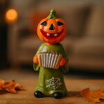 QX-IMP Halloween-i dekorációs figura - tökfej, 10 cm (047032)