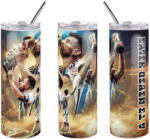 Deconline Crafts XL Leo Messi duplafalú termosz egyedi névvel 600 ml (DO69341-TUMBLER600)