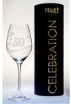 D&D Kristály pohár swarovski dísszel bor 360ml Celebration 50yr (8588006068979)