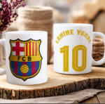 Deconline Crafts Prémium Barcelona Bögre személyre szabható, egyedi névvel 330ml (DO69354-CERAMIC-MUG)