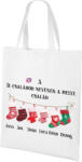 Deconline Crafts Egyedi neves karácsonyi ajándéktáska "Harisnyás család" 40x38 HD (DO129202-SHOPPING-BAG-40x38)