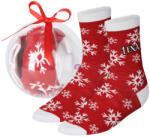Deconline Crafts Egyedi neves karácsonyi zokni piros kétféle méret (21276-CUSTOM)