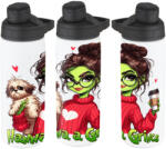 Deconline Crafts Egyedi feliratos Kulacs 750 ml "Grincs lány kutyával" HD (do129214-750ML)