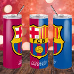 Deconline Crafts FC BARCELONA Duplafalú termosz egyedi névvel 600 ml (DO69343-TUMBLER-600)
