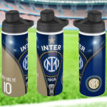 Deconline Crafts Inter Milan fém kulacs egyedi névvel és számmal 750 ml "ZIPPER (DO69360-INTER-BOTTLE-750)