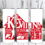 Deconline Crafts Prémium Karácsonyi termosz 600ml "Reszkessetek betörők - Keviiin (DO129217-600ML)