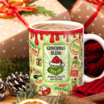 Deconline Crafts Grincses karácsonyi bögre "Grinchmas Blend (DO129164-Ceramic-Mug)