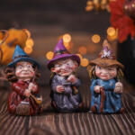 Koopman Halloweeni boszorkány figura 10 cm 3 féle választható (ALX971000)