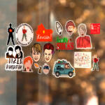 Deconline Crafts Karácsonyi matrica szett - Reszkessetek betörők 17 db-os szett (DO59101)