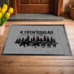 Deconline Crafts Egyedi családneves Lábtörlő 60X40 cm "Medve család" Max 5 fő (DO133023-doormat-GR)