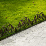 Bendrobe 10 db-os kerti ágyásszegély szett pillangó mintás fekete (11464BK-10)