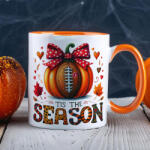 Deconline Crafts Halloween mintás bögre "Tis the Season Narancssárga (DO126178-18-ORANGE-MUG)