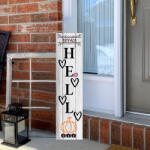 Deconline Crafts Egyedi Tábla Hello ősz felirattal tökös, 60 cm, akasztható (DO120010)