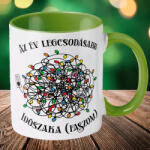 Deconline Crafts Karácsonyi bögre "Az év legcsodásabb időszaka. . . " 330 ml kerámia Zöld Full HD (DO129200-GREEN-MUG)