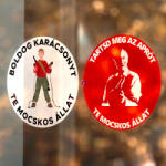 Deconline Crafts Karácsonyi matrica - Te mocskos állat 2 féle - 8, 5 cm (DO59105)