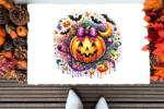 Deconline Crafts Halloween mintás Szőnyeg "Just a girl who. . . " 60X40 cm (DO126178-16-RUG-60x40)
