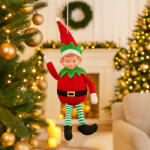 Koopman XL Karácsonyi elf manó álló 18 cm, akasztható (ADJ000090)