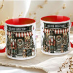 Deconline Crafts Karácsonyi bögre "Diótörős - Boldog Karácsonyt" 330 ml kerámia piros Full HD (do129215-RED-MUG)