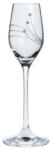 D&D Üveg pohár swarovski dísszel pálinka 95ml átlátszó 2 db-os szett (8588006068672)