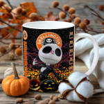 Deconline Crafts Halloween mintás bögre Skellington Coffe (DO126139-CERAMIC-MUG)