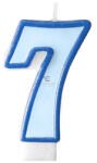 D&D Szülinapi számgyertya 6, 5cm kék 7 (SCU1-7-001)