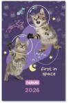 Nebulo Zsebnaptár NEBULO A/6 heti papírborítós Astro Cats 2026 (TZSN-A6-26-D2) - robbitairodaszer