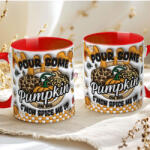 Deconline Crafts Őszi mintás bögre 3d Pufi hatású "Pour Some Pumpkin" red (DO126119-RED-MUG)