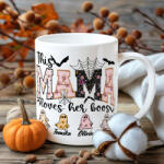 Deconline Crafts Halloween mintás bögre Személyre Szabható "Mama (DO126161-CERAMIC-MUG)