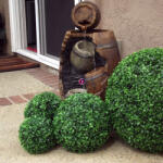 D&D Selyemvirág Buxus gömb műanyag 27cm zöld (DD38462)