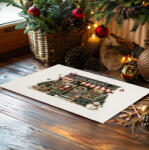 Deconline Crafts Karácsonyi mintás Szőnyeg, Lábtörlő 60X40 cm "Diótörős - Boldog Karácsonyt (do129215-RUG-60x40)