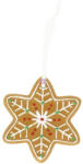 Decoration & Design Mézeskalács csillag, akasztós 7, 3x0, 8x8, 2 cm (DD70457)