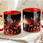 Deconline Crafts Prémium Szoboszlai Bögre személyre szabható, egyedi névvel 330ml Piros bögre (DO69338-RED-MUG)