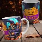 Deconline Crafts Egyedi neves halloweeni bögre "Skull truck (DO126109-CUSTOM)