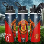 Deconline Crafts Prémium Manchester United fém sportkulacs egyedi névvel és számmal 850 ml "ZIPPER (DO69360-MANU-850)