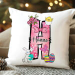 Deconline Crafts Egyedi neves húsvéti párnahuzat 40x40 cm "Monogramos (DO133009-PILLOW)