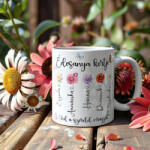 Deconline Crafts Anyák napi bögre "Anya kertje" egyedi névvel, fehér, kerámia (DO133006-CERAMIC-MUG)