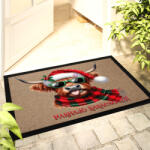 Deconline Crafts Karácsonyi mintás Lábtörlő 60x40 cm "Marhajó karácsonyt" színes HD (do129222-DOORMAT-60x40)
