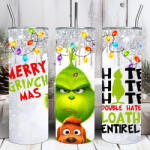 Deconline Crafts Grincs mintás termosz pohár 600ml "Hate hate hate" HD tumbler (DO129211-600ML)