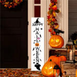 Deconline Crafts Halloweeni Tábla "Happy Halloween" felirattal, 60 cm, akasztható (DO120023)