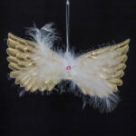 Decoration & Design Angyalszárny, akasztós 23 cm arany karácsonyfadísz (DD66079)