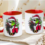 Deconline Crafts Halloween mintás bögre "Jack x Grincs" red (DO126135-RED-MUG)
