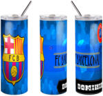 Deconline Crafts FC BARCELONA fém Duplafalú pohár egyedi névvel 600 ml tumbler (DO59996-BARCA-600ML-TUMBLER)
