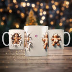 Deconline Crafts Karácsonyi bögre 3D "Mézi (DO129115)