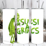 Deconline Crafts Egyedi feliratos termosz pohár 600ml "XY a Grincs" HD tumbler (DO129219-600ML)
