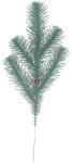 Decoration & Design Fenyőág 25 cm zöld, 3D, műanyag 5 ág szürke (DD68864)