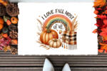 Deconline Crafts Őszi mintás Szőnyeg ""I love fall" 60X40 cm (DO126178-2-RUG-60x40)