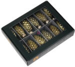 Decoration & Design Karácsonyfadísz toboz (üveg) - 12 darabos, arany, 6 cm (504422)