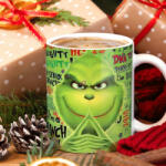 Deconline Crafts Grincses karácsonyi bögre "100% Grinch (DO129169-Ceramic-Mug)