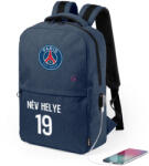 Deconline Crafts Real Madrid Iskolatáska, USB-s, személyre szabható egyedi névvel és számmal, Sötétkék (6451-NAVY-PSG)
